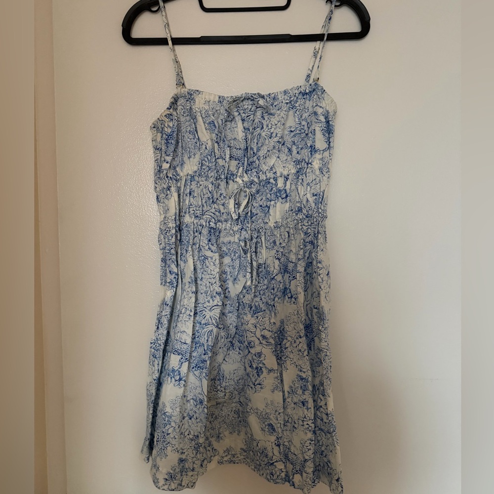 J. Crew Floral Linen Mini Dress
